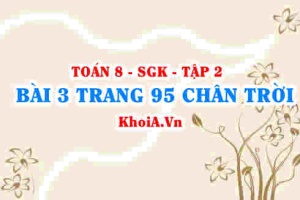 Bài 3 trang 95 Toán 8 Chân trời sáng tạo Tập 2